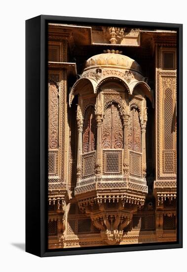 Patwa Havelis, Renowned Private Mansion in Jaisalmer, Rajasthan, India, Asia-Godong-Framed Stretched Canvas