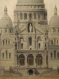 View of Sacré-Coeur, Montmartre-Paul Abadie-Stretched Canvas