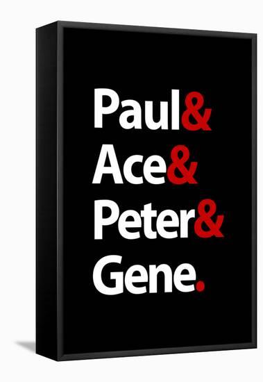 Paul Ace Peter and Gene Music Poster-null-Framed Stretched Canvas