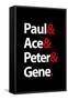 Paul Ace Peter and Gene Music Poster-null-Framed Stretched Canvas