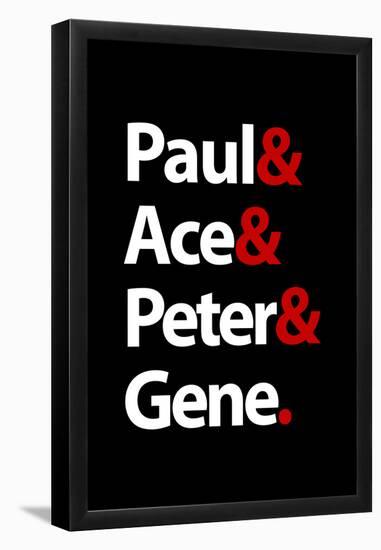 Paul Ace Peter and Gene Music Poster-null-Framed Poster