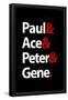 Paul Ace Peter and Gene Music Poster-null-Framed Poster