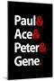 Paul Ace Peter and Gene Music Poster-null-Mounted Poster