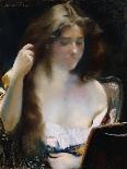 Woman with a Pearl Necklace, Femme Au Collier De Perles-Paul Albert Besnard-Giclee Print