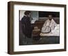 Paul Alexis Reading a Manuscript to Emile Zola (Oil on Canvas, 1869-1870)-Paul Cezanne-Framed Giclee Print