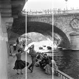 Rock 'n' Roll Dancers on Quays of Paris, River Seine, 1950s-Paul Almasy-Giclee Print