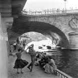 Rock 'n' Roll Dancers on the Square du Vert-Galant, Paris, 1960-Paul Almasy-Framed Giclee Print