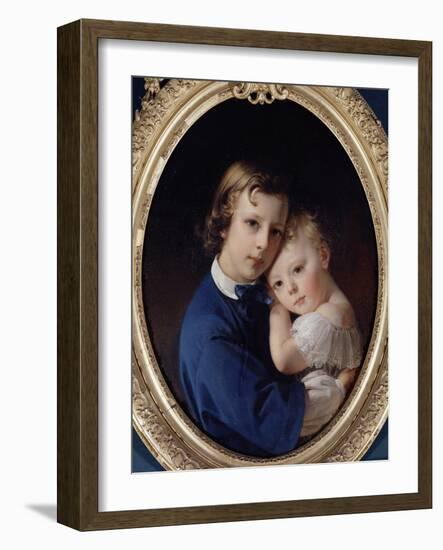 Paul and Rene Dubufe, C.1852-Claude-Marie Dubufe-Framed Giclee Print