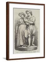 Paul and Virginia, Sculptured by J Durham, Ara-null-Framed Giclee Print
