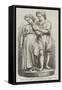 Paul and Virginia, Sculptured by J Durham, Ara-null-Framed Stretched Canvas