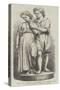 Paul and Virginia, Sculptured by J Durham, Ara-null-Stretched Canvas