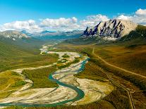 Trans Alaska Oil Pipeline Goes Through the Brooks Range of Alaska-Paul Andrew Lawrence-Photographic Print