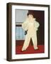 Paul as a Pierrot-Pablo Picasso-Framed Art Print