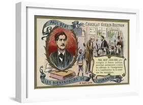 Paul Bert, French Physiologist and Politician-null-Framed Giclee Print