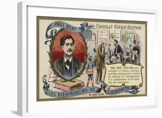 Paul Bert, French Physiologist and Politician-null-Framed Giclee Print