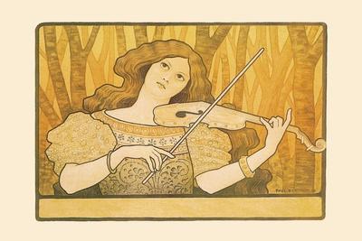 Woman Plays the Violin