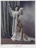 Mlle. Maud Amy in Pale Mauve Burn Out Velvet and Chiffon Toilette de Maison Designed by Drecoll-Paul Boyer-Photographic Print