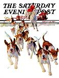 "Greyhounds," Saturday Evening Post Cover, March 29, 1941-Paul Bransom-Giclee Print