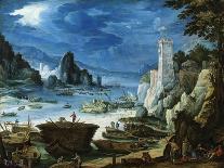 Puerto Con Castillo, Ca. 1601-Paul Bril-Giclee Print