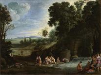 Landscape with Men Playing 'Mail À La Chicane', 1624-Paul Brill-Laminated Giclee Print