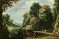 Landscape with Castle and River-Paul Brill Or Bril-Giclee Print