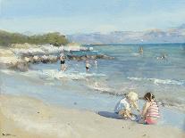 Playing by the Sea-Paul Brown-Framed Giclee Print