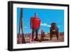 Paul Bunyan and Babe, the Blue Ox, Minnesota-null-Framed Art Print