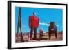 Paul Bunyan and Babe, the Blue Ox, Minnesota-null-Framed Art Print