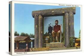 Paul Bunyan Mural, Brainerd, Minnesota-null-Stretched Canvas