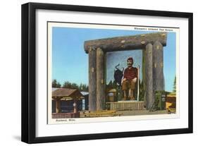 Paul Bunyan Mural, Brainerd, Minnesota-null-Framed Art Print