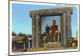 Paul Bunyan Mural, Brainerd, Minnesota-null-Mounted Art Print