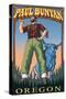 Paul Bunyan - Oregon-Lantern Press-Stretched Canvas