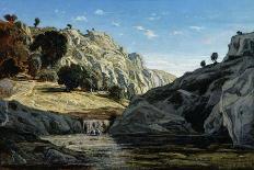 Route De La Gineste, Near Marseilles, 1859-Paul Camille Guigou-Giclee Print