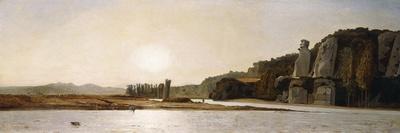 Landscape in Provence. View from Saint-Saturnin-D'Apt, 1867-Paul Camille Guigou-Giclee Print