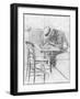 Paul Cesar Helleu at a Table in a Cafe-Giovanni Boldini-Framed Giclee Print