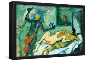 Paul Cezanne After lunch in Naples Art Print Poster-null-Framed Poster