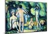 Paul Cezanne Bathers 3 Art Print Poster-null-Mounted Poster