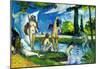 Paul Cezanne Bathers 4 Art Print Poster-null-Mounted Poster