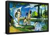 Paul Cezanne Bathers 4 Art Print Poster-null-Framed Poster