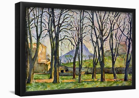 Paul Cezanne Chestnut Trees in Jas de Bouffan Art Print Poster-null-Framed Poster