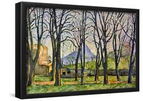 Paul Cezanne Chestnut Trees in Jas de Bouffan Art Print Poster-null-Framed Poster