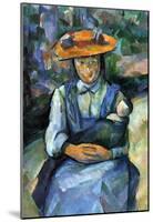 Paul Cezanne Girl with Doll Art Print Poster-null-Mounted Poster