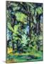 Paul Cezanne High Trees in the Jas de Bouffan Art Print Poster-null-Mounted Poster