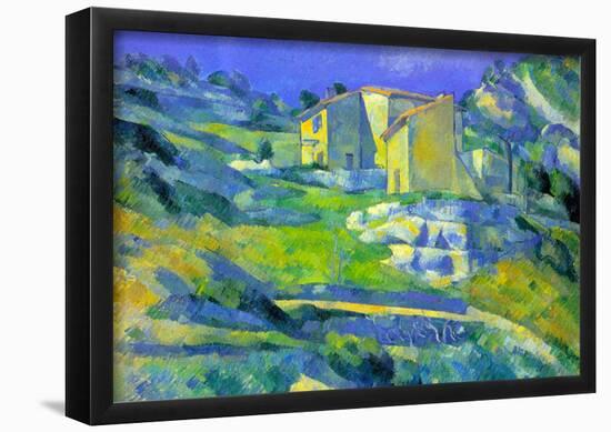 Paul Cezanne House in the Provence Art Print Poster-null-Framed Poster