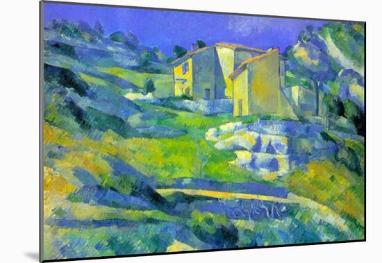 Paul Cezanne House in the Provence Art Print Poster-null-Mounted Poster