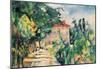 Paul Cezanne (House with red roof) Art Poster Print-null-Mounted Poster