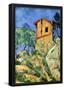 Paul Cezanne House with Walls Art Print Poster-null-Framed Poster