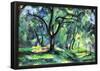 Paul Cezanne In the Woods Art Print Poster-null-Framed Poster