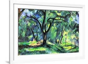 Paul Cezanne In the Woods-Paul Cézanne-Framed Art Print