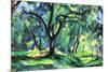 Paul Cezanne In the Woods-Paul Cézanne-Mounted Art Print